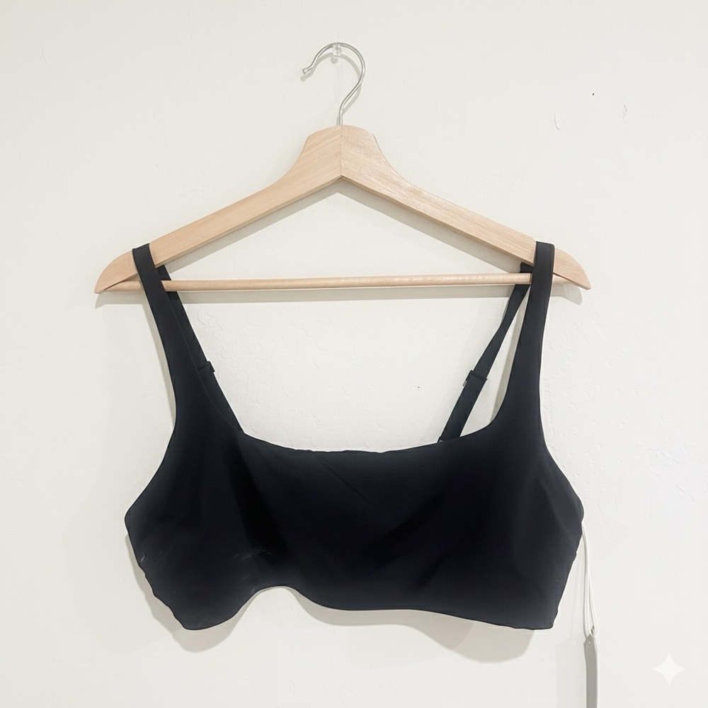 Everlane Swim Renew Black Strappy Bra